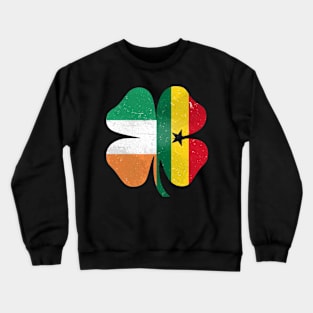 Ghanaian Irish Shamrock Ghana Ireland St. Patrick's Day Crewneck Sweatshirt